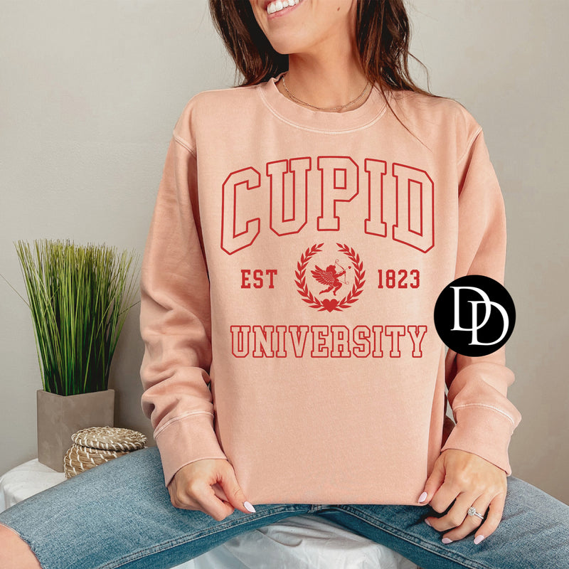 Cupid University (Red Ink) *Screen Print Transfer*