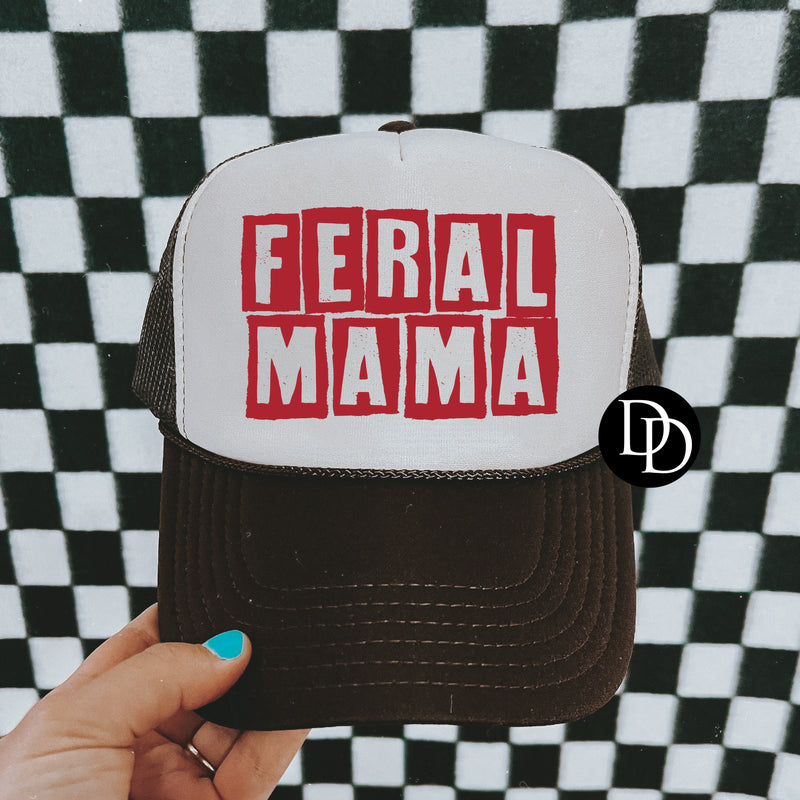Feral Mama Red *DTF Transfer*