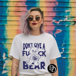 Don’t Give A Fu*k Bear (Light Purple Ink) *Screen Print Transfer*