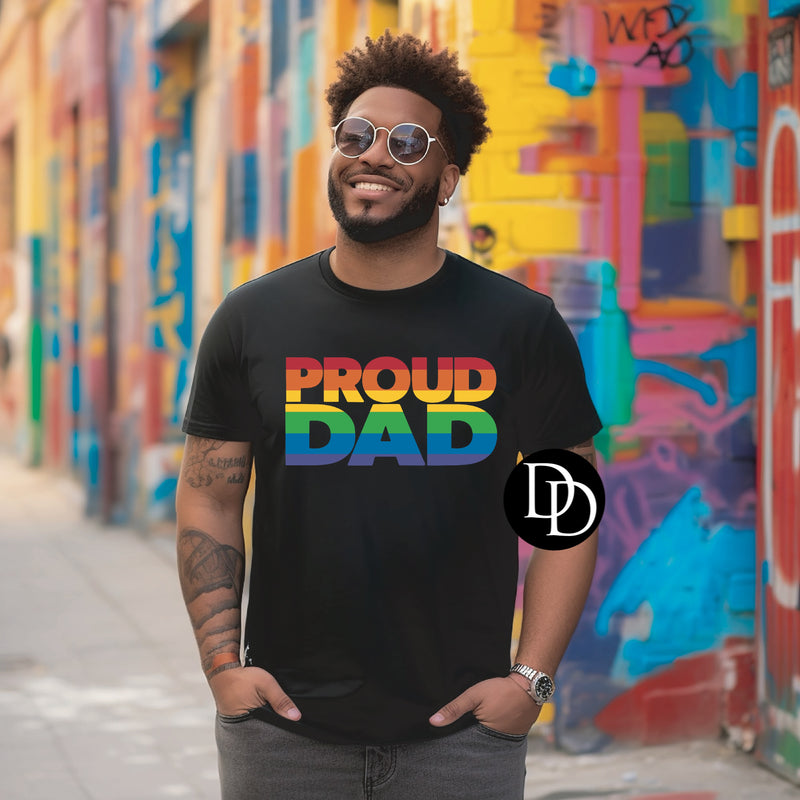 Rainbow Proud Dad *DTF Transfer*