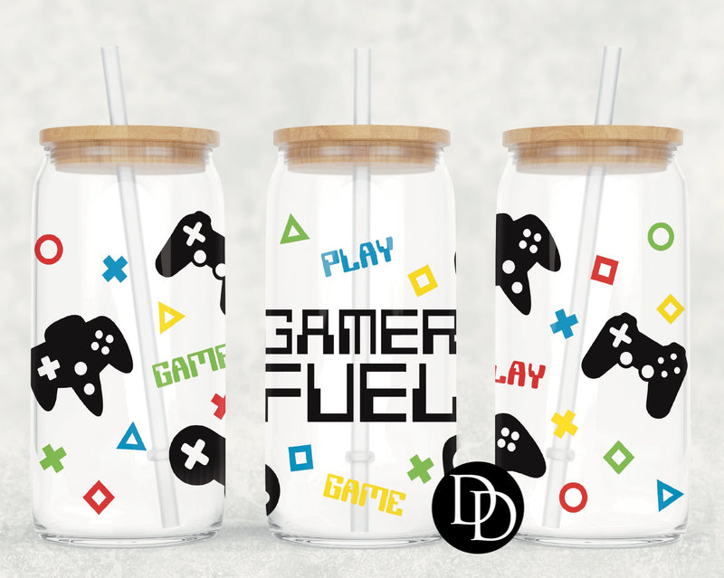 Gamer Fuel UV DTF Cup Wrap
