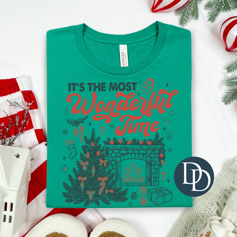 It's The Most Wonderful Time Fireplace *DTF Transfer