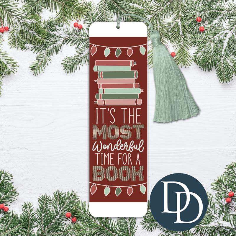 It's The Most Wonderful Time For A Book *UV DTF Bookmark Decal*