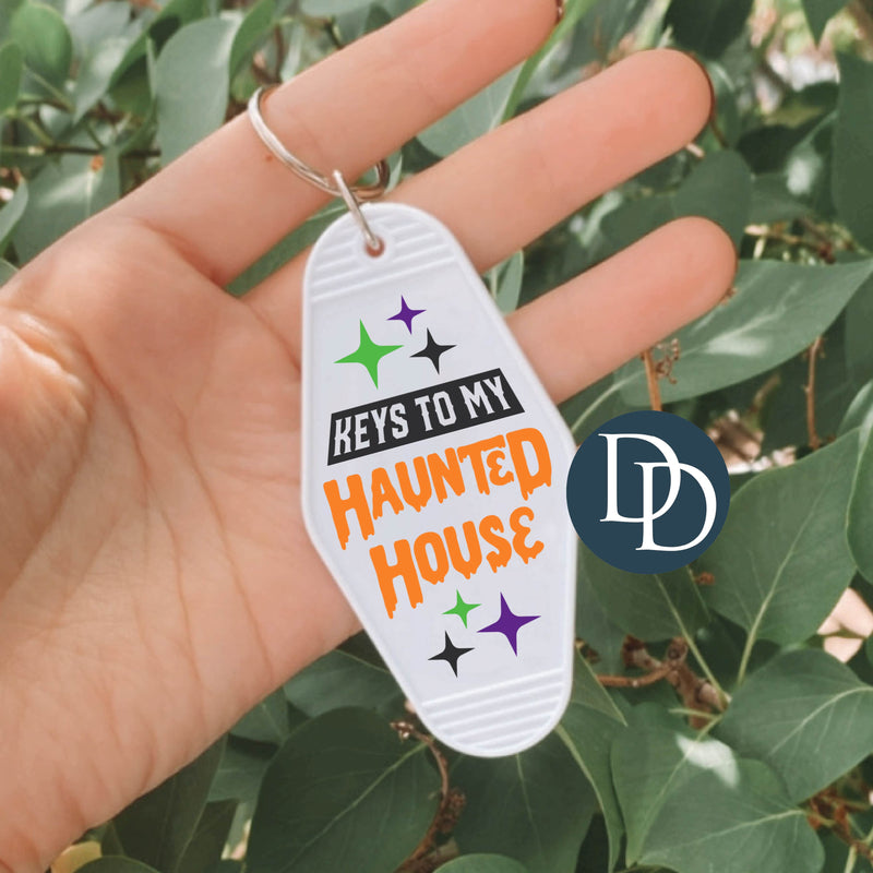 Keys To My Haunted House Drip *Motel Keychain UV DTF Decal*