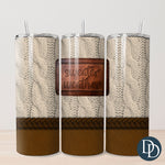 Knit Sweater Weather Tumbler Print *Sublimation Print Transfer*