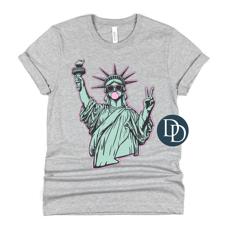 OVERSIZED Lady Liberty Bubble Full Color *DTF Transfer*