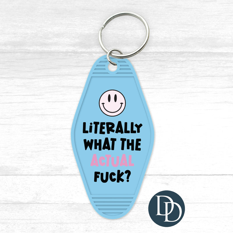 Literally What The Actual Motel Keychain UV DTF Decal