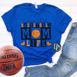 Livin' That Basketball Mom Life Faux Glitter *DTF Transfer*