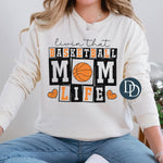 Livin' That Basketball Mom Life Faux Glitter *DTF Transfer*