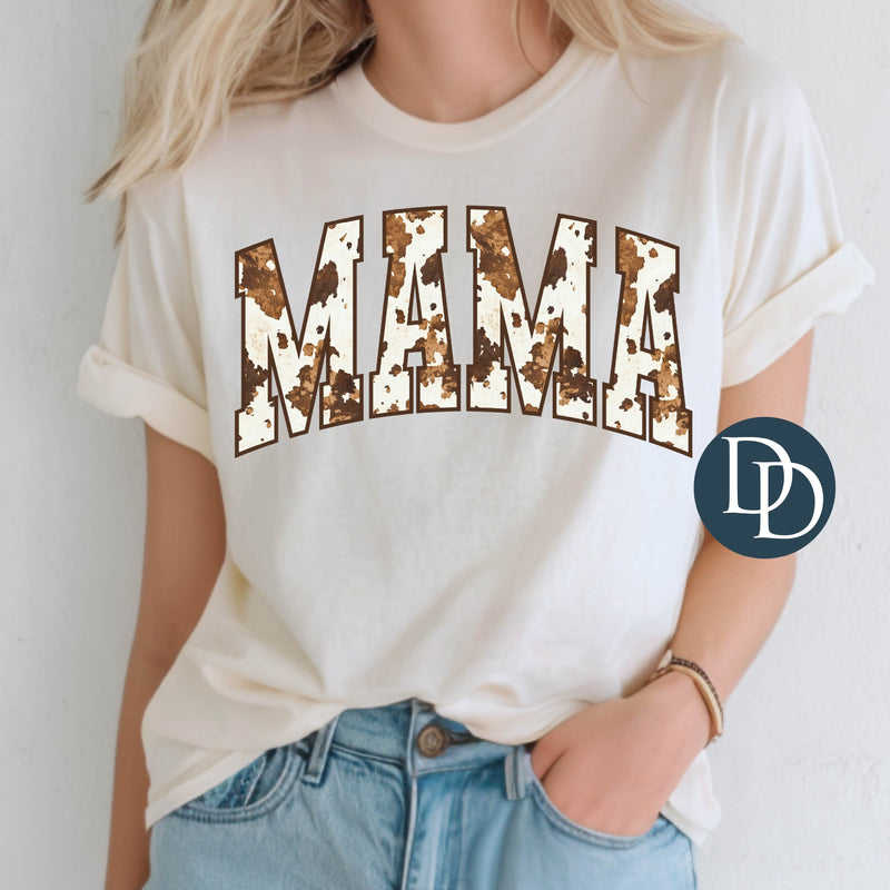 MAMA Cow Print Knock Out *DTF Transfer*