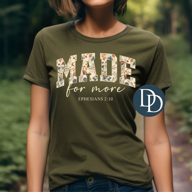 Made for More Cream Boho Florals *DTF Transfer*