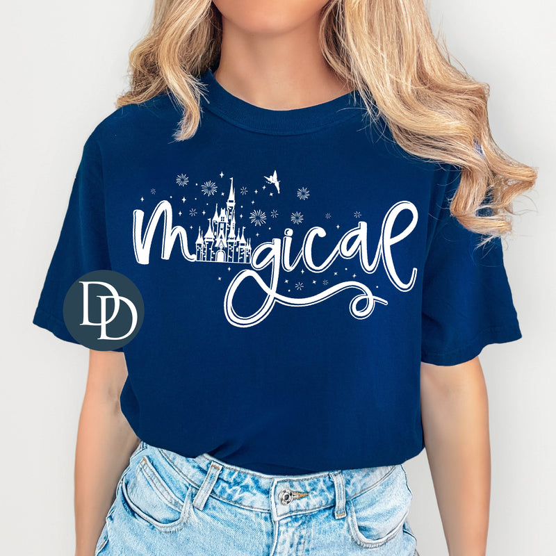 Magic Castle and Fairy Works (White Ink) *Screen Print Transfer*