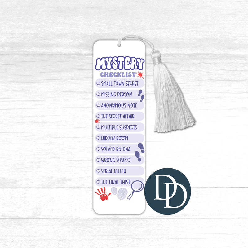 Mystery Check List *UV DTF Bookmark Decal*