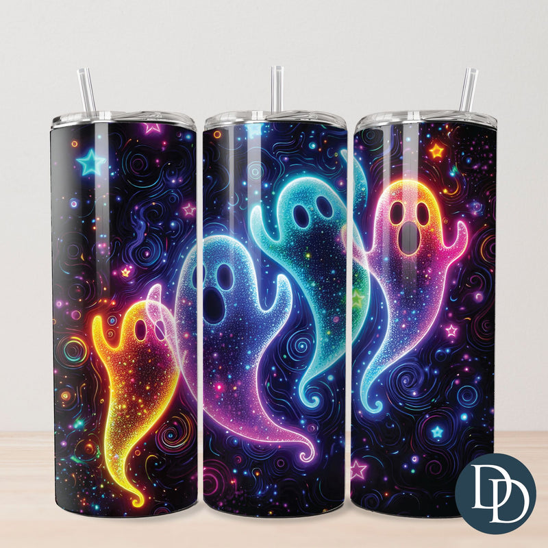 Neon Ghosts Tumbler Print *Sublimation Print Transfer*