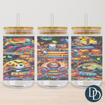 Neon Horror Guys Tumbler Print *Sublimation Print Transfer*