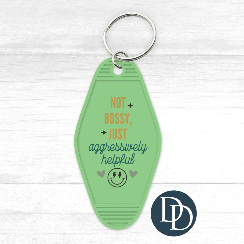 Not Bossy Just Aggressively Helpful Motel Keychain UV DTF Decal