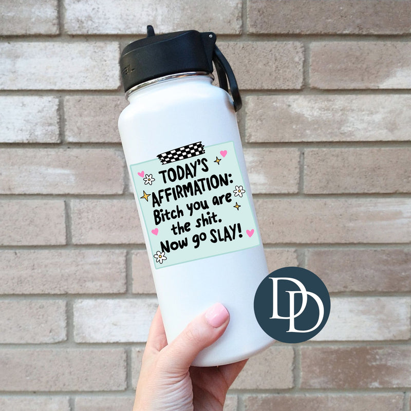 Now Go Slay Sticky Note *UV DTF Decal*