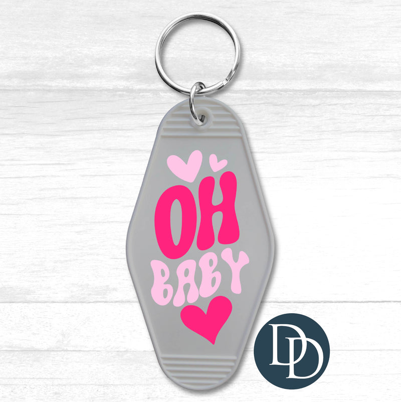 Oh Baby *Motel Keychain UV DTF Decal*