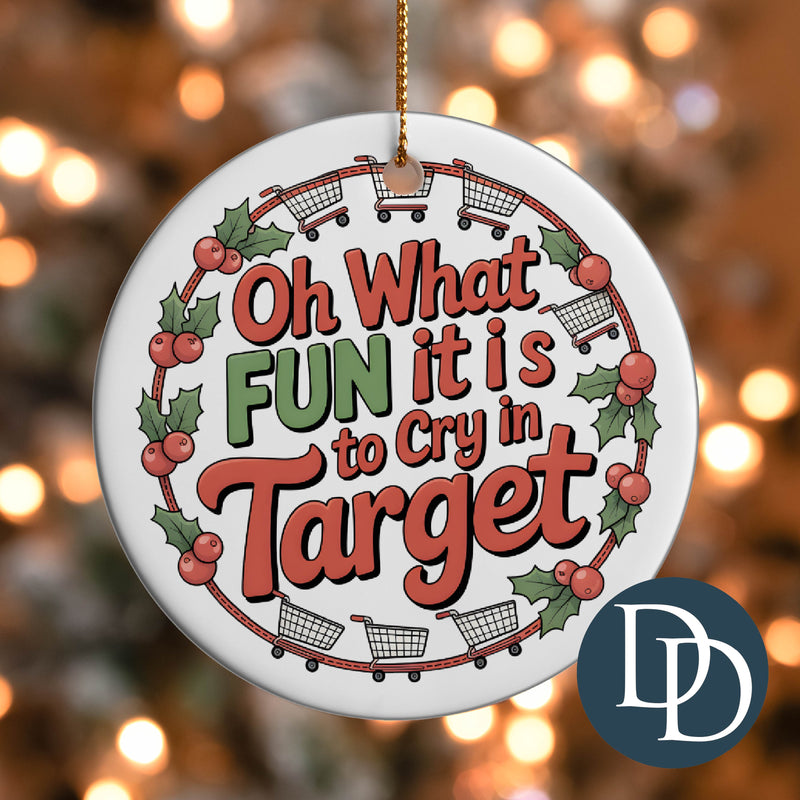Oh What Fun It Is To Cry *UV DTF Ornament Decal*