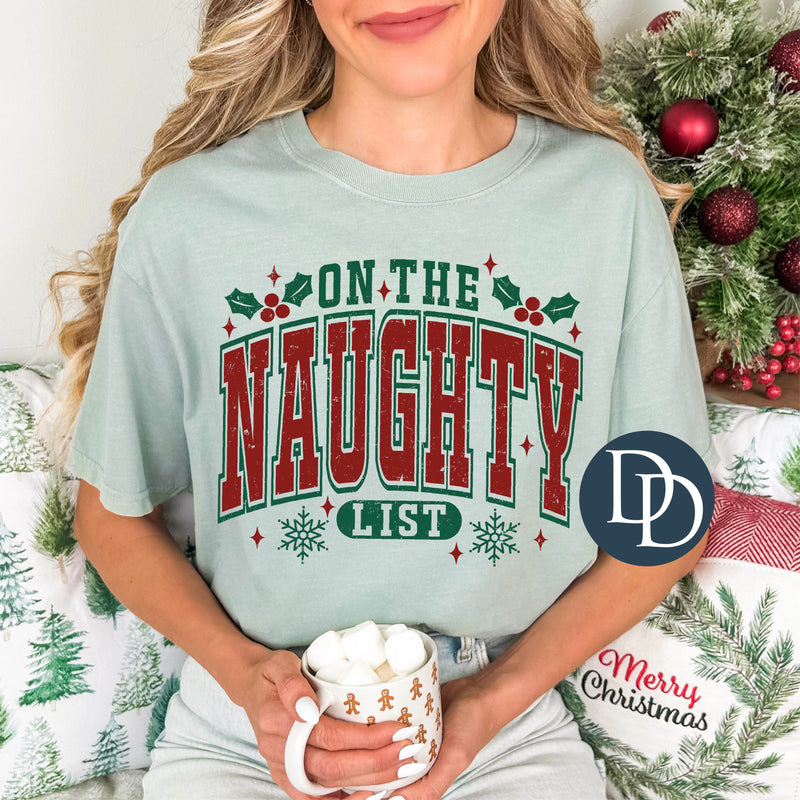 On The Naughty List Holly *DTF Transfer*