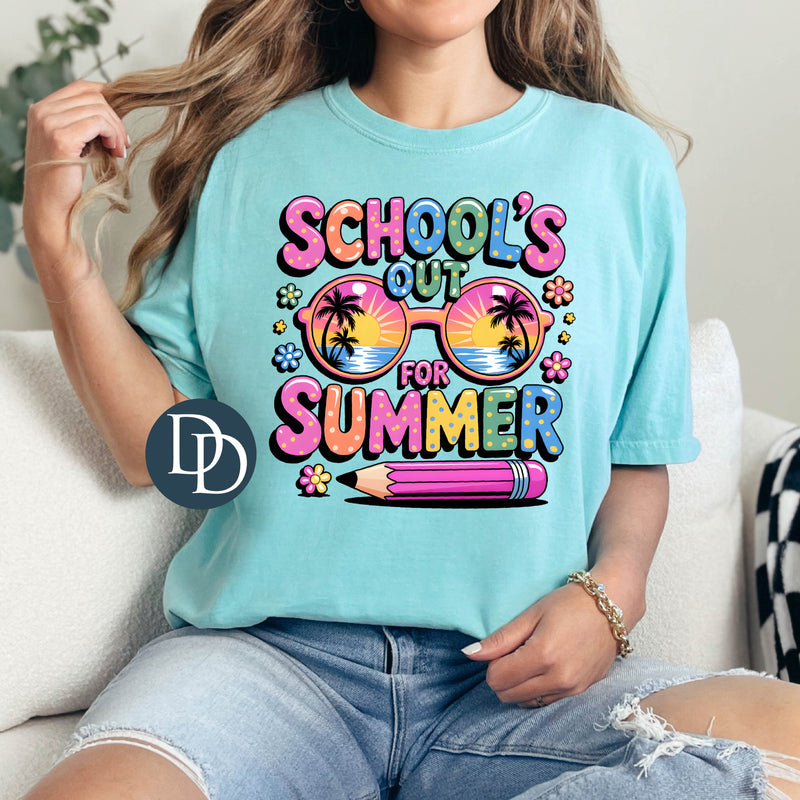 Out For Summer Colorful Pencils *DTF Transfer*