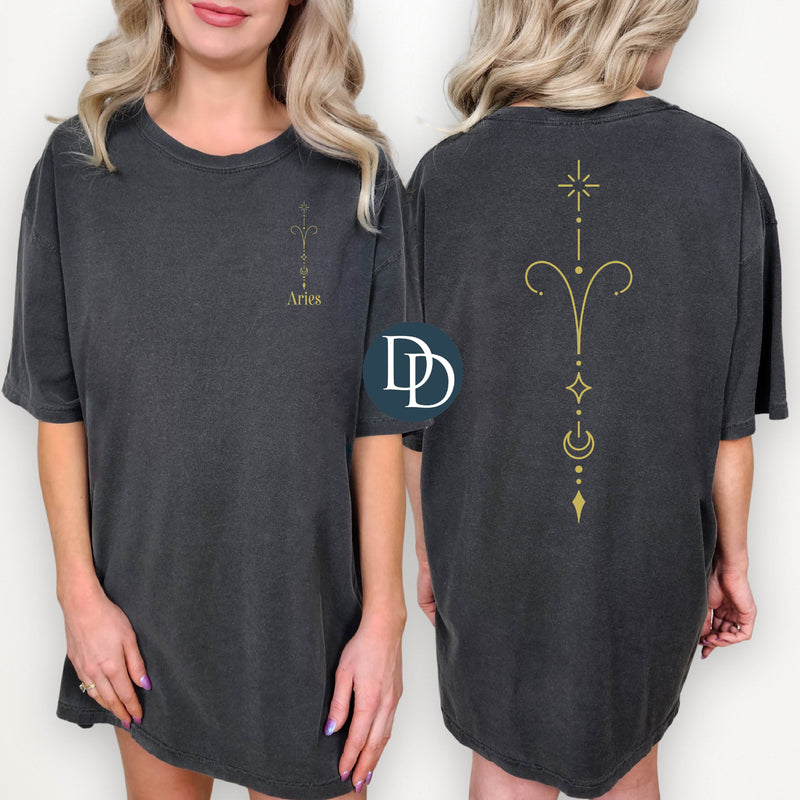 Oversized Aries Pocket And Spine *DTF Transfer*