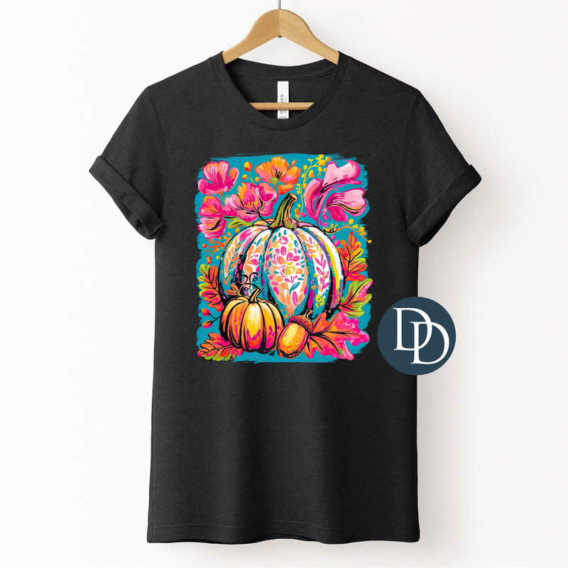 OVERSIZED Painted Fall Pumpkin *DTF Transfer*