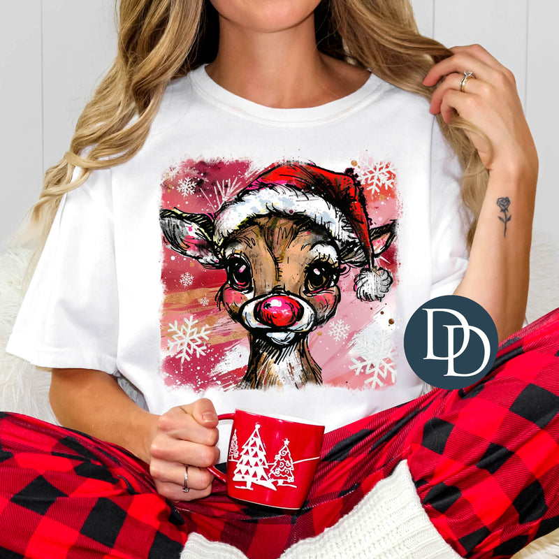 Painted Rudolph *DTF Transfer*