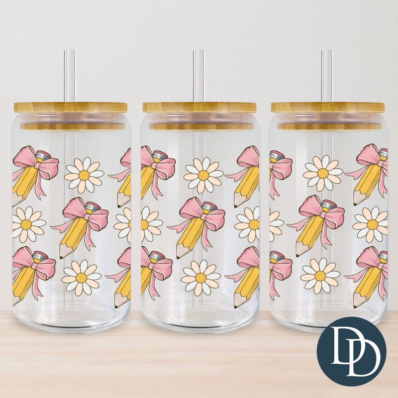 Pencil Bows *UV DTF Cup Wrap*