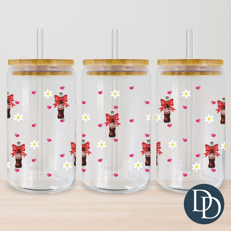 Pepper Cola Bow *UV DTF Cup Wrap*