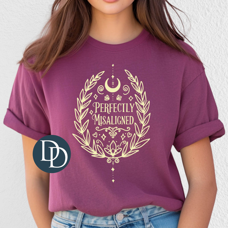 Perfectly Misaligned (Cream Ink) *Screen Print Transfer*