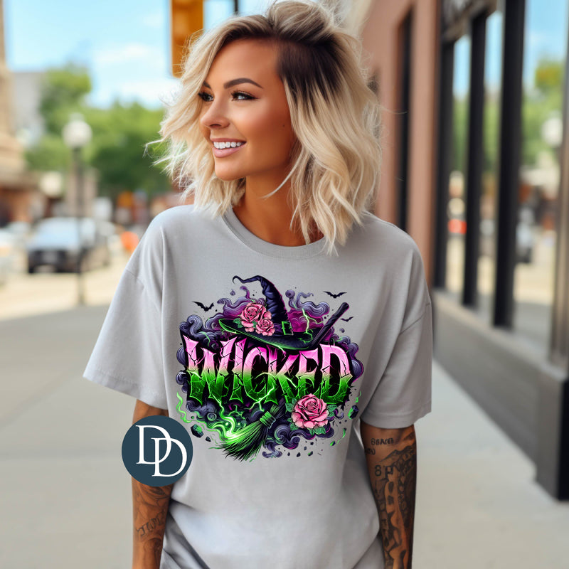 Pink And Green Witches *DTF Transfer*