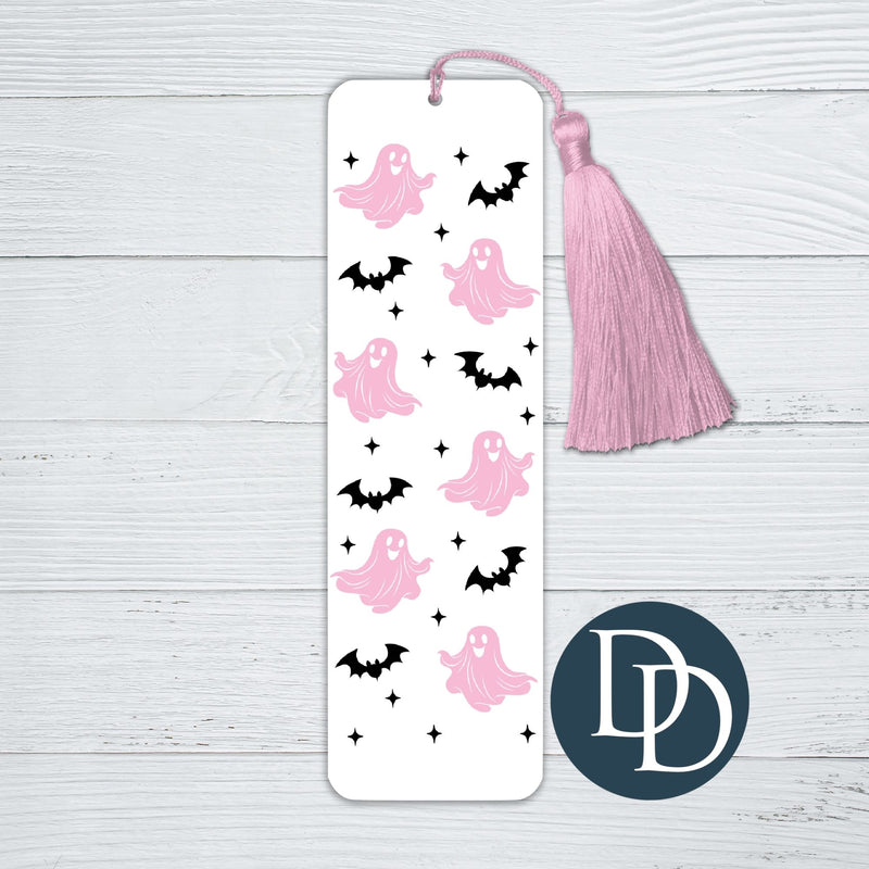 Pink Ghosts And Bats *UV DTF Bookmark Decal*