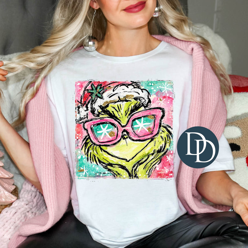 Pink Painted Grnch *DTF Transfer*