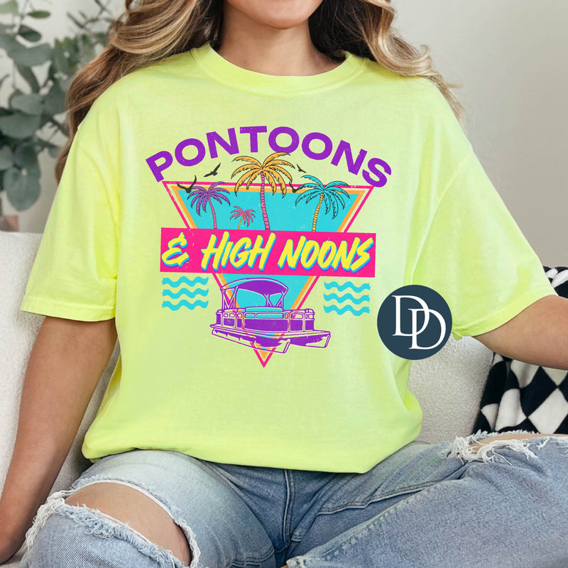 Pontoons and High Noons Neon Retro *DTF Transfer*