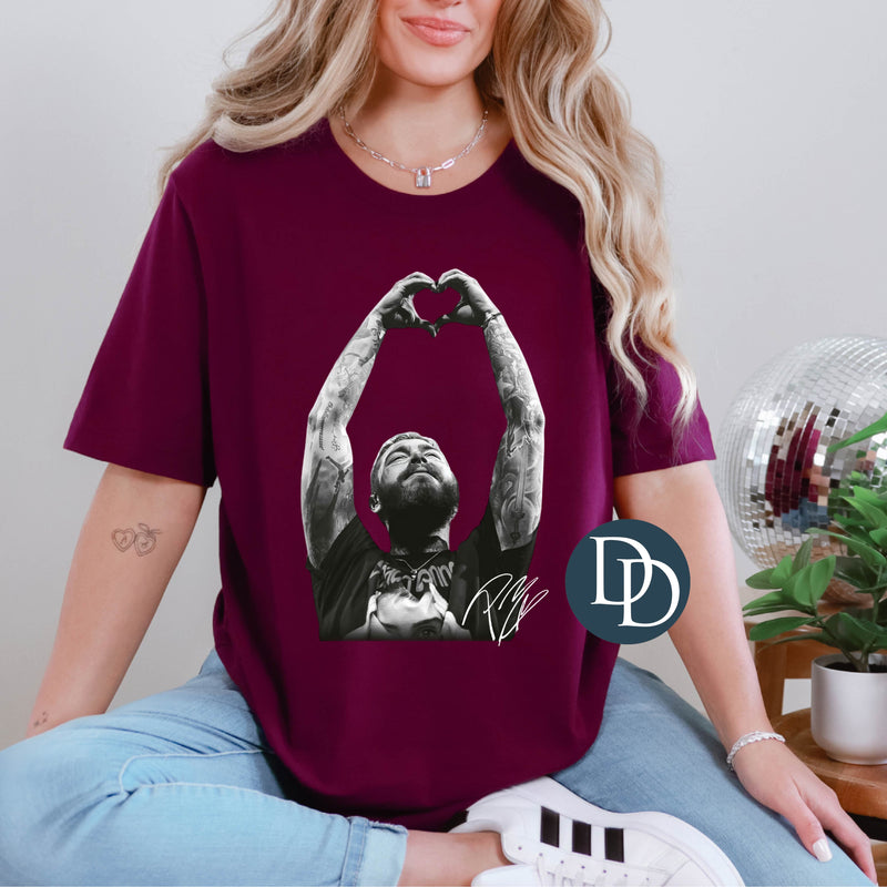 OVERSIZED Post Hand Heart Concert *DTF Transfer*