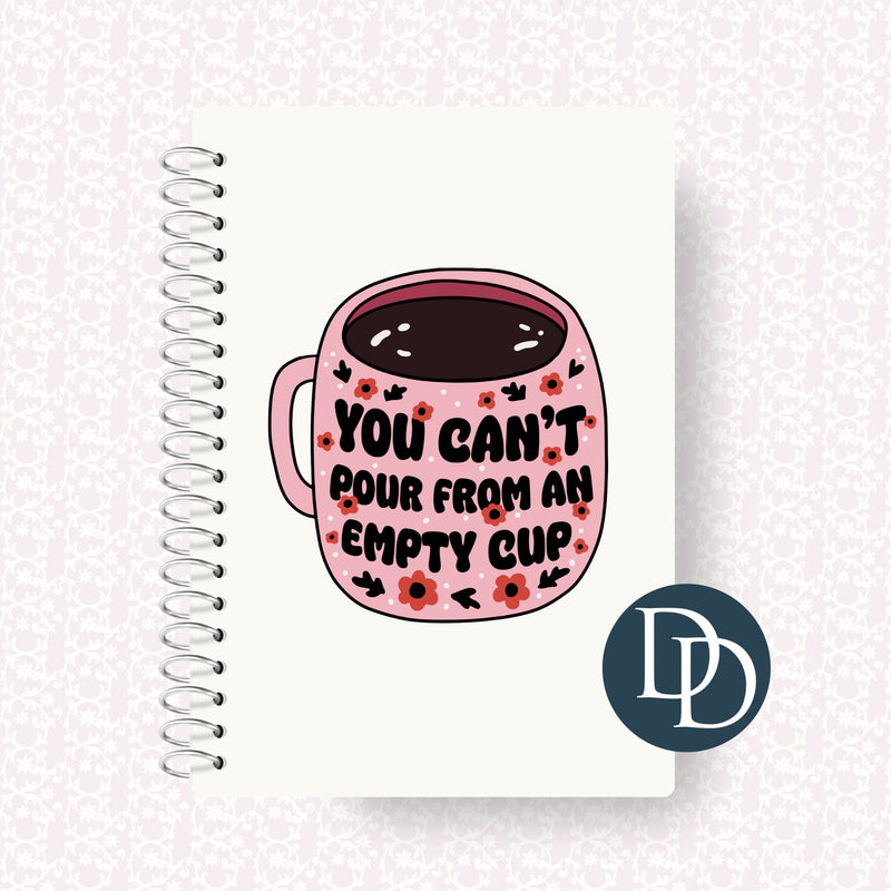 Pour From an Empty Cup Coffee Florals *UV DTF Decal*