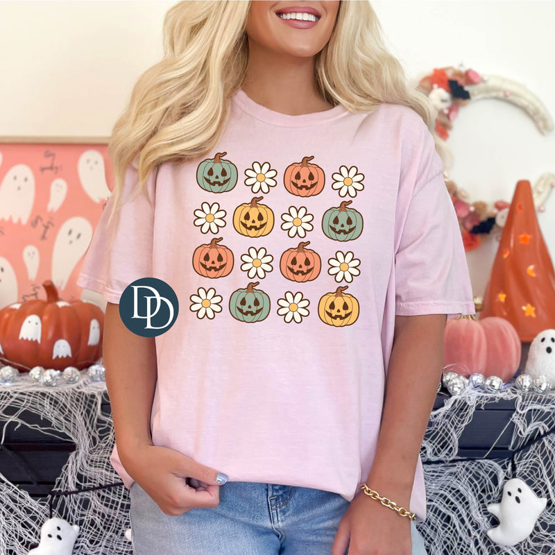 Pumpkin Daisies *DTF Transfer*