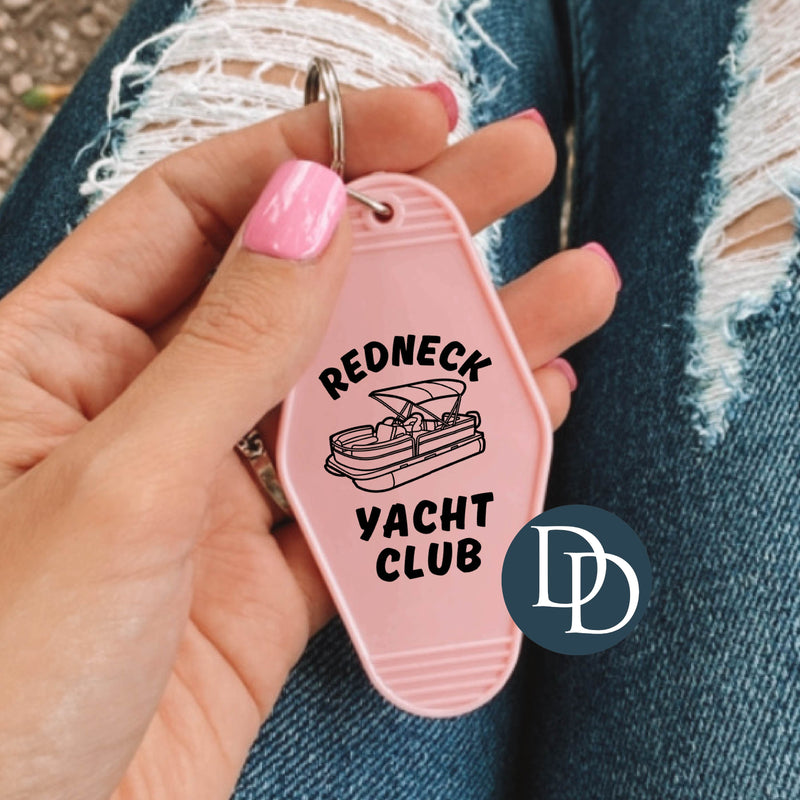 Redneck Yacht Club Boat Keys *Motel Keychain UV DTF Decal*