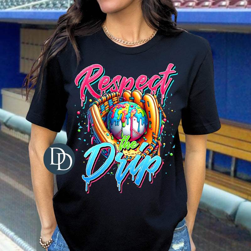 OVERSIZED Respect the Drip Baseball *DTF Transfer*