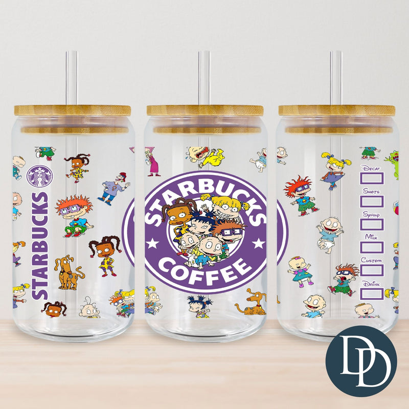 Rugrat Purple Starbies *UV DTF Cup Wrap*