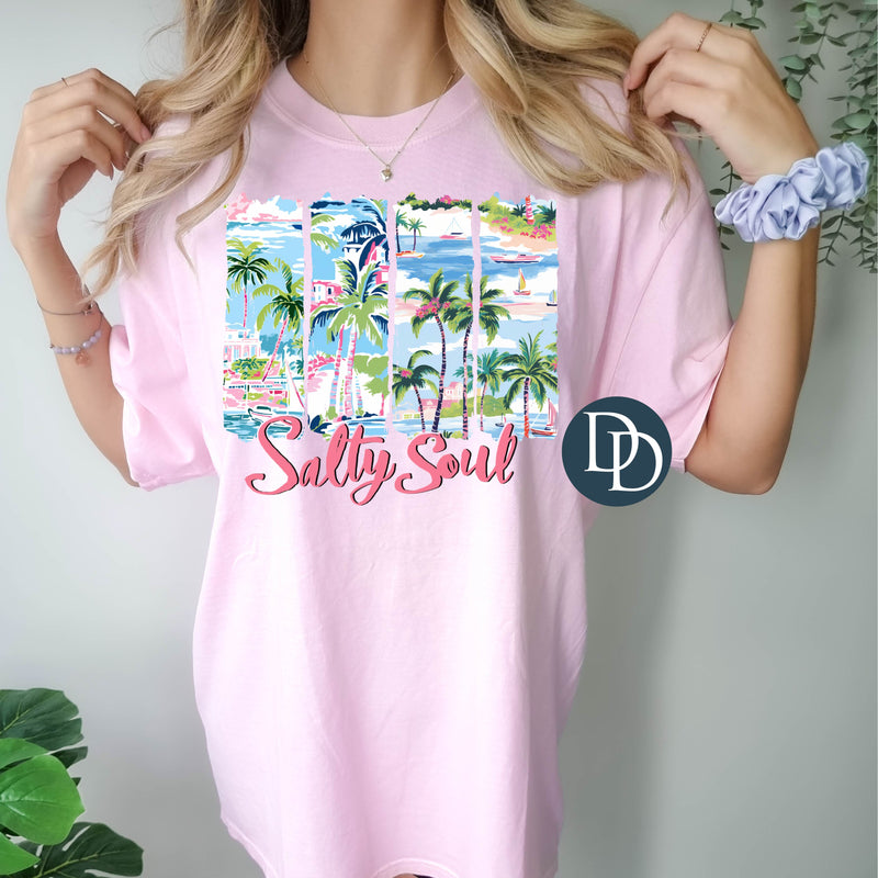 Salty Soul Brush Stroked Trees *DTF Transfer*