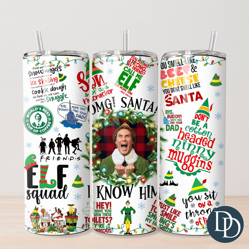 Santa I Know Him Tumbler Print *Sublimation Print Transfer*