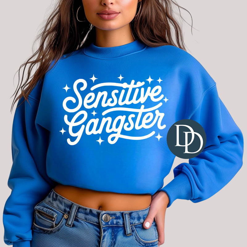 Sensitive Gangster (White Ink) *Screen Print Transfer*