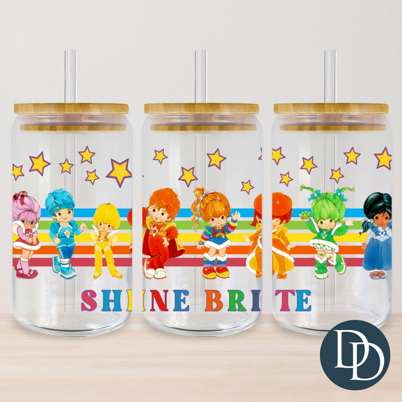 Shine Brite Rainbow Friends *UV DTF Cup Wrap*