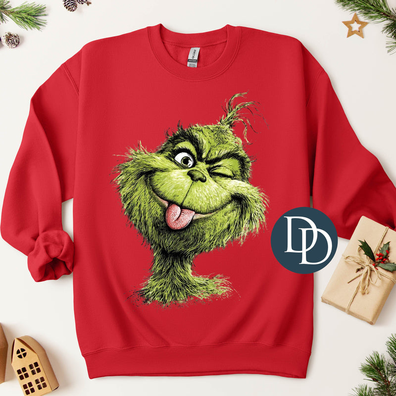 OVERSIZED Silly Face Grnch *DTF Transfer*