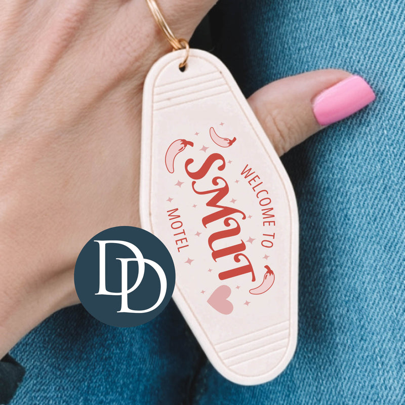 Smut Motel *Motel Keychain UV DTF Decal*