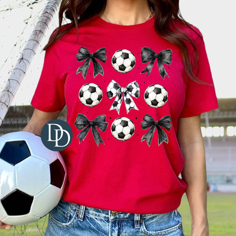 Soccer Bows and Balls Goth *DTF Transfer*