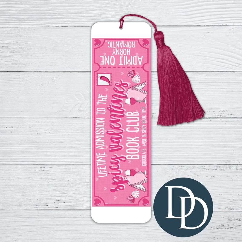 Spicy Valentines Book Club *UV DTF Bookmark Decal*