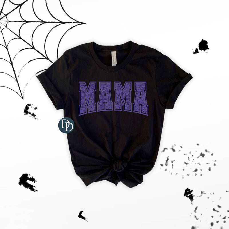 Oversized Spiderweb Mama (Light Purple Ink) *Screen Print Transfer*